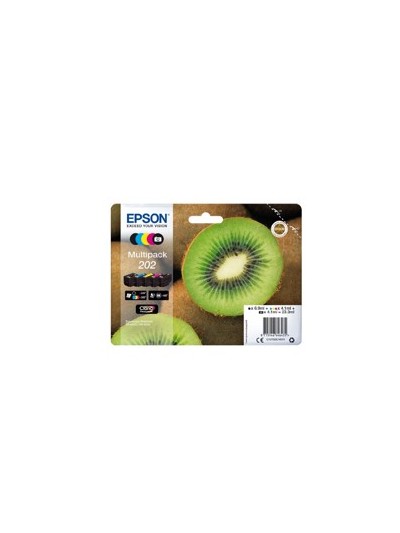 Multipack cartucho tinta epson 202 c13t02e74010 5 colores claria kiwi