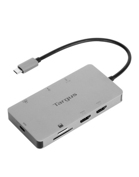 Docking station targus tipo c a 2x hdmi 2.0 2x usb - a plata