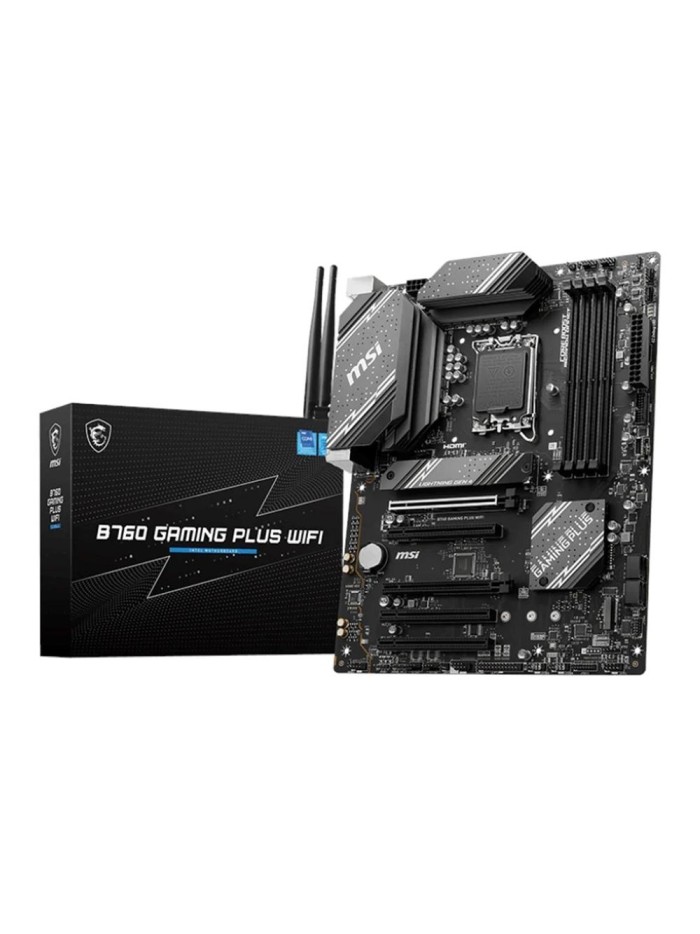 Placa base msi 1700 b760 gaming plus wifi atx - 4 x ddr4 - 4 x sata 6 - 4 x usb 2.0 - 2 x usb 3.2 - 1 x usb tipo c Placa base msi 1700 b760 gaming plus wifi atx - 4 x ddr4 - 4 x sata 6 - 4 x usb 2.0 - 2 x usb 3.2 - 1 x usb tipo c