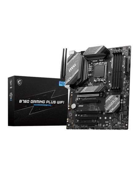 Placa base msi 1700 b760 gaming plus wifi atx - 4 x ddr4 - 4 x sata 6 - 4 x usb 2.0 - 2 x usb 3.2 - 1 x usb tipo c