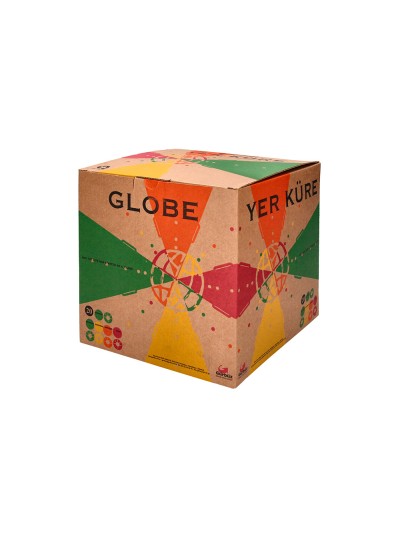 Globo terraqueo liderpapel con luz fisico y politico diametro 20 cm