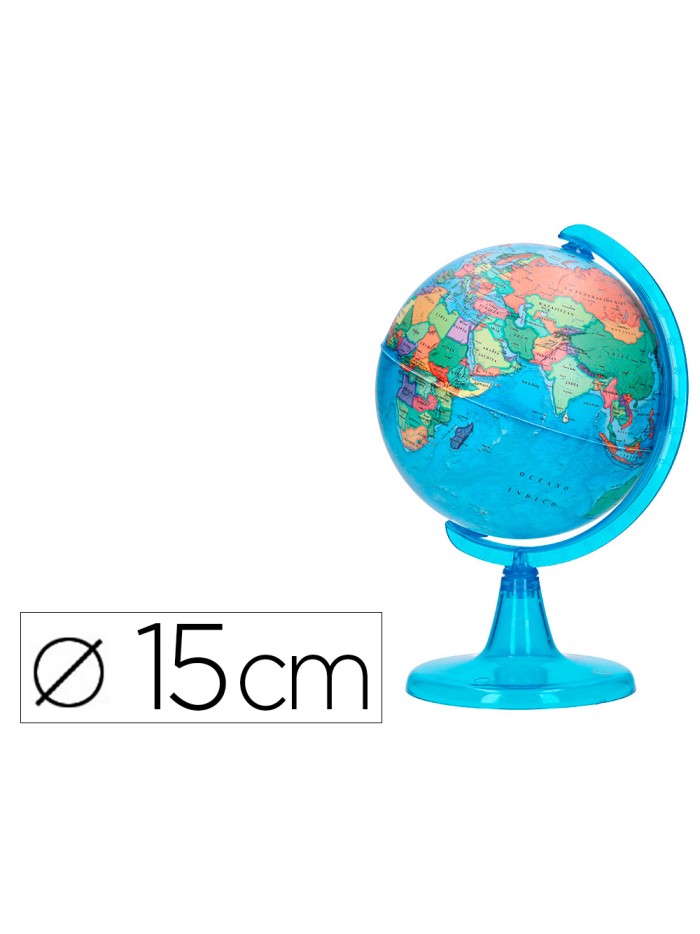 Globo terraqueo liderpapel mapa politico diametro 15 cm
