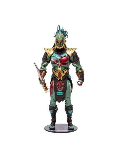 Figura mcfarlane toys mortal kombat kotal kahn (sangriento)