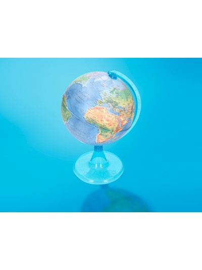 Globo terraqueo liderpapel mapa fisico diametro 15 cm