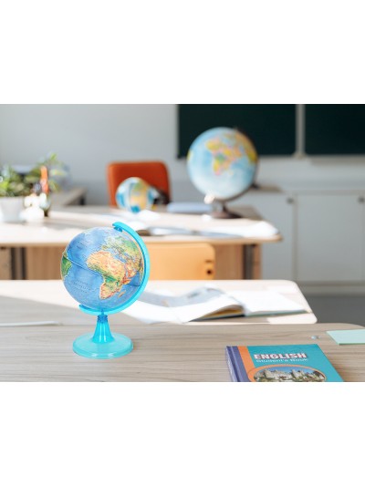 Globo terraqueo liderpapel mapa fisico diametro 15 cm