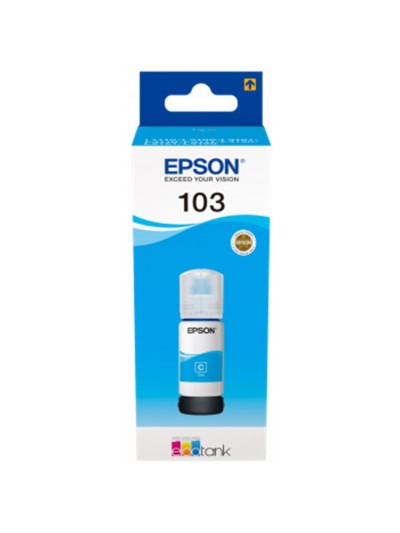 Cartucho ecotank epson 103 cian ink botella para l3110 - l3150 - l3111 - l3151
