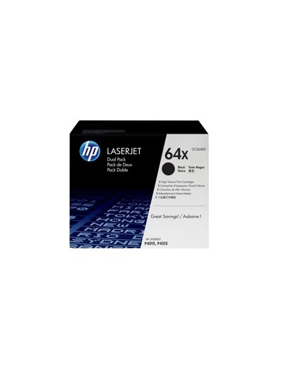 Toner hp ce250xd negro 10.500pag cnxxx - cpxxx paquete 2 unidades