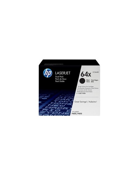 Toner hp ce250xd negro 10.500pag cnxxx - cpxxx paquete 2 unidades