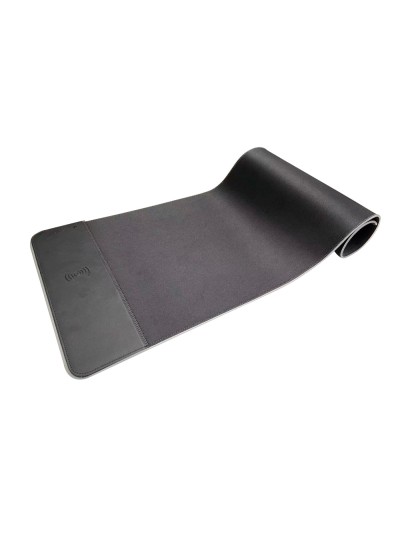 Alfombrilla para raton q-connect gaming con cargador inalambrico e iluminacion rgb color negro 800x300x4 mm