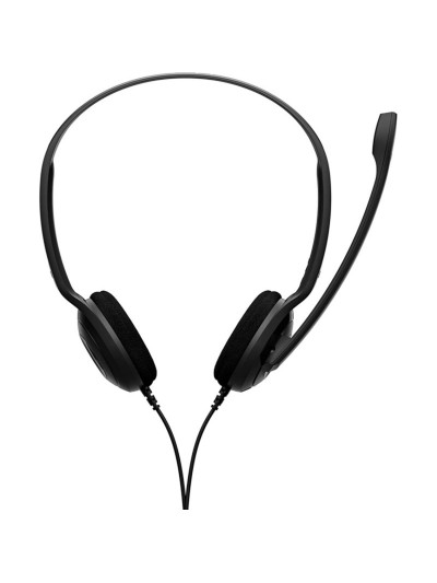 Auriculares epos sennheiser pc 5 chat jack 3.5mm microfono negro