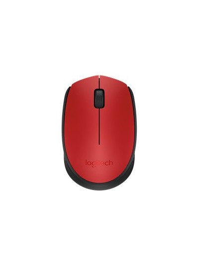 Mouse raton logitech m171 optico wireless inalambrico rojo