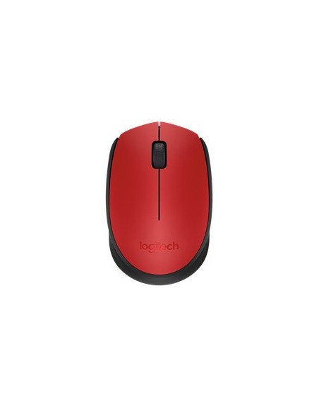 Mouse raton logitech m171 optico wireless inalambrico rojo