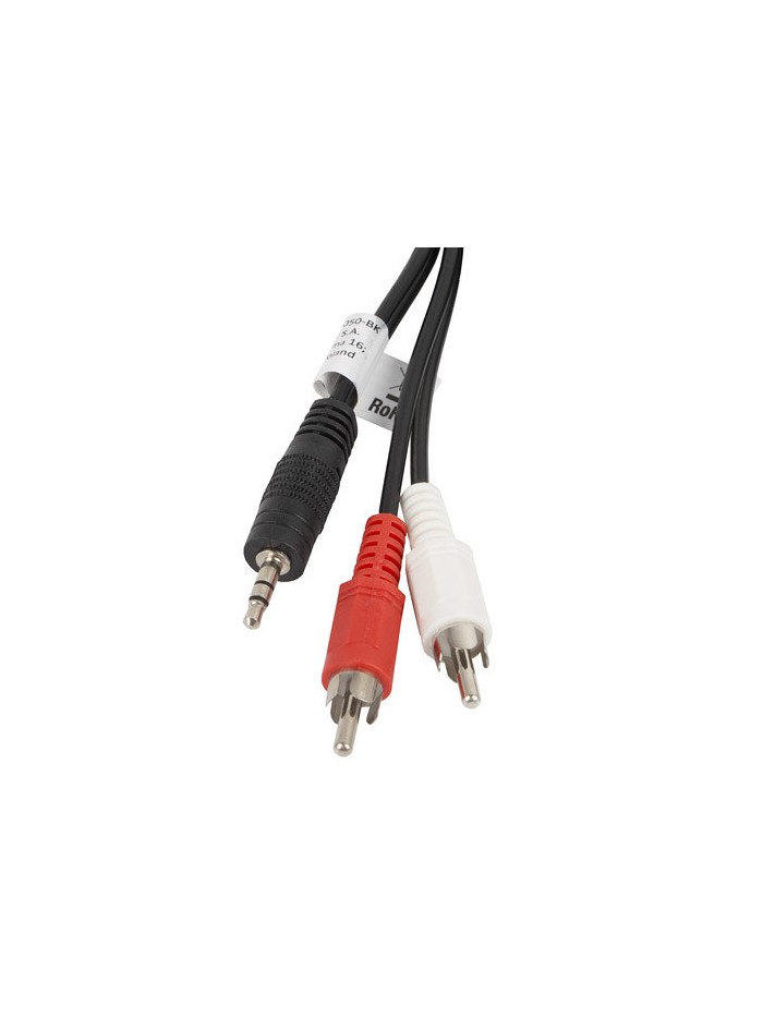 Cable estereo lanberg mini jack 3.5mm - 2x rca macho 5m Cable estereo lanberg mini jack 3.5mm - 2x rca macho 5m