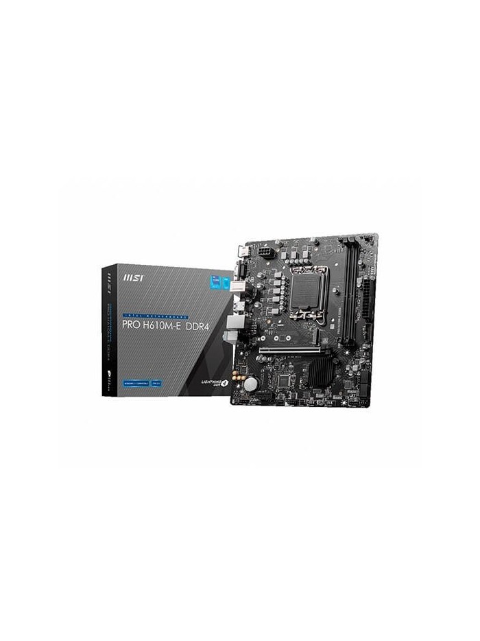 Placa base msi 1700 pro h610m - e ddr4 atx - 2x ddr4 - 4x sata3 - 2x usb 3.2 - 4x usb 2.0 911 - 7d48 - 007 Placa base msi 1700 pro h610m - e ddr4 atx - 2x ddr4 - 4x sata3 - 2x usb 3.2 - 4x usb 2.0 911 - 7d48 - 007