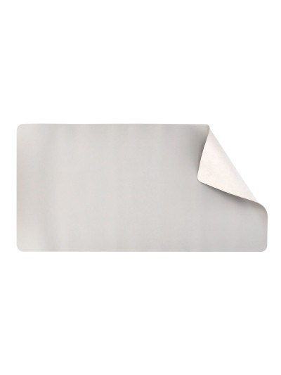 Alfombrilla para raton q-connect xxl similcuero gris base antideslizante 800x400x2 mm