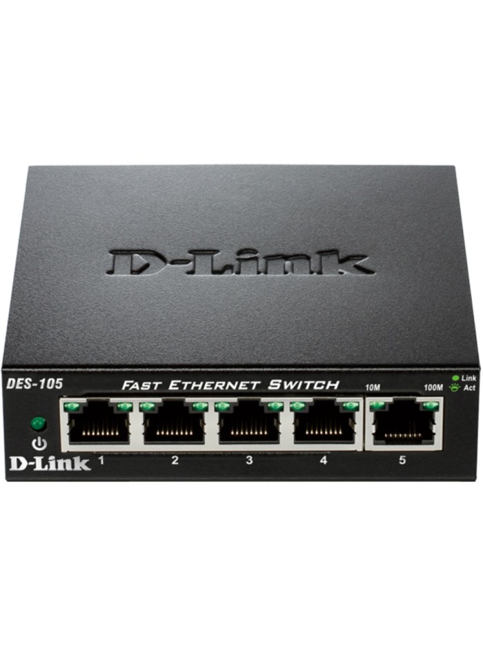 Switch 5 puertos 10 - 100 fast ethernet d - link Switch 5 puertos 10 - 100 fast ethernet d - link