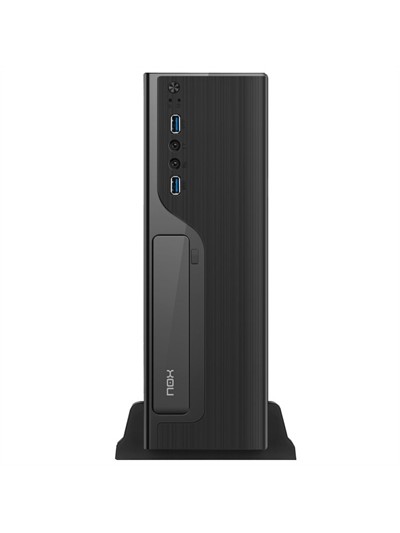 Caja ordenador nox slim lite070 micro atx 2 x usb 3.0 1 x 80mm 500w negra