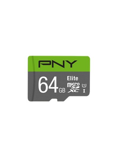 Tarjeta memoria micro secure digital micro sdhc elite pny 64gb clase 10 uhs - i u1