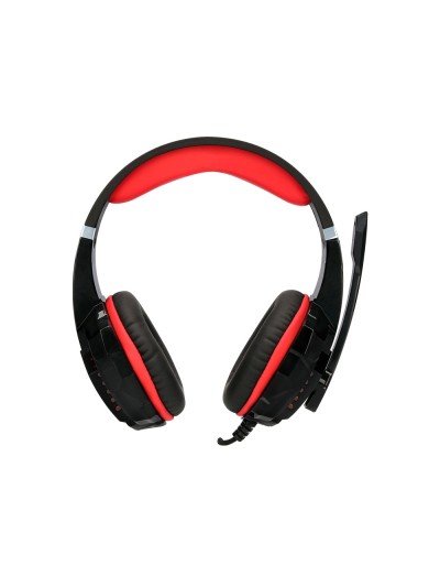 Auricular q-connect gaming con microfono ajustable e iluminacion led color negro