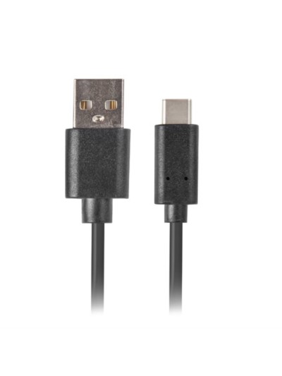 Cable usb tipo c a usb 2.0 tipo a lanberg 3m - macho - macho - negro