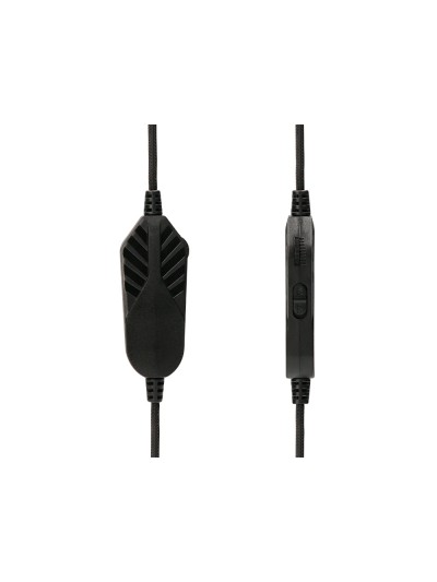 Auricular q-connect gaming con microfono ajustable e iluminacion led color negro