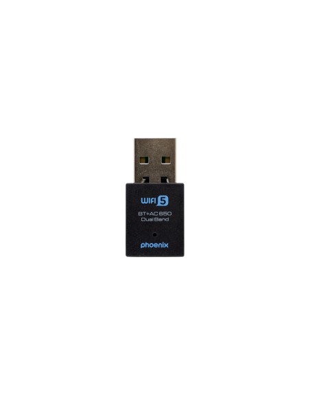 Nano adaptador phoenix receptor de red wifi bluetooth 2 en 1 650mbps dual band