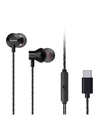 Auriculares aiwa estm - 50usb - c - bk usb tipo c negro
