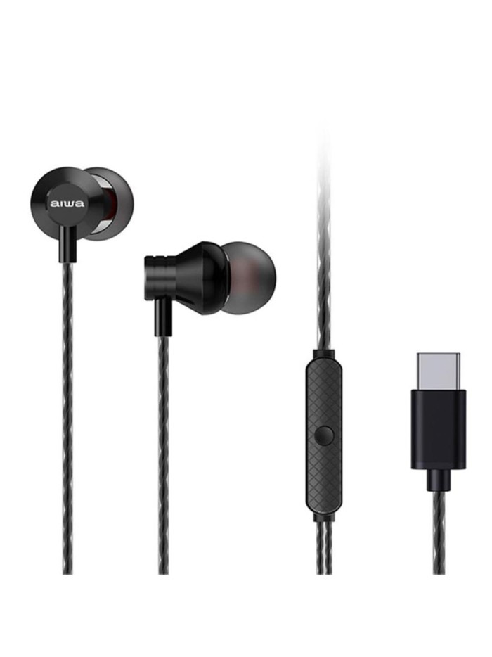 Auriculares aiwa estm - 50usb - c - bk usb tipo c negro Auriculares aiwa estm - 50usb - c - bk usb tipo c negro