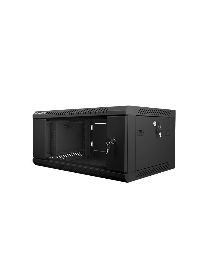 Armario rack lanberg 4u 600x450x279 auto ensamblado 19 pulgadas hasta 60 kg negro Armario rack lanberg 4u 600x450x279 auto ensamblado 19 pulgadas hasta 60 kg negro