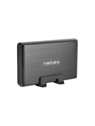 Caja externa natec rhino disco duro 35 pulgadas usb 3.0 sata negra
