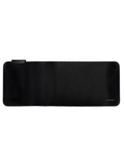 Alfombrilla para raton q-connect gaming xxl iluminacion led conexion usb color negro 800x300x4 mm