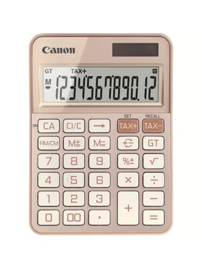 Calculadora canon sobremesa ks - 125kb - rg emea hb 12 digitos oro rosa