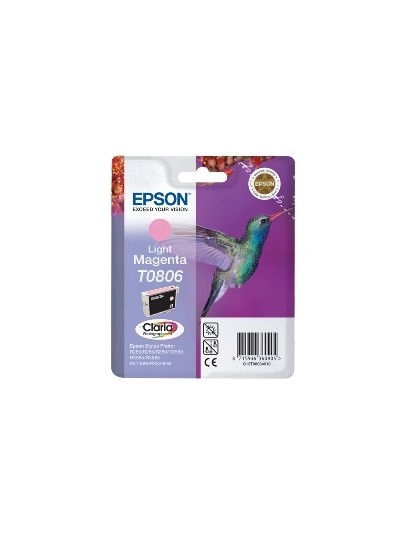 Cartucho tinta epson t0806 magenta claro 7.4ml stylus photo r265 - 360 - rx560 - colibri