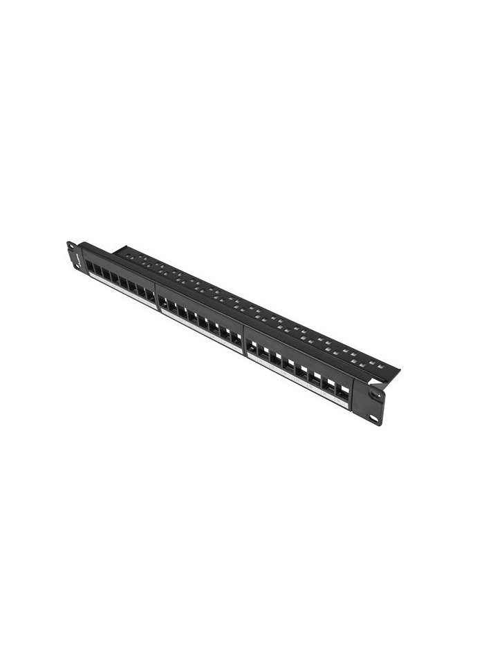 Patch panel lanberg 24 puertos 1u rack 19 para modulos keystone negro Patch panel lanberg 24 puertos 1u rack 19 para modulos keystone negro