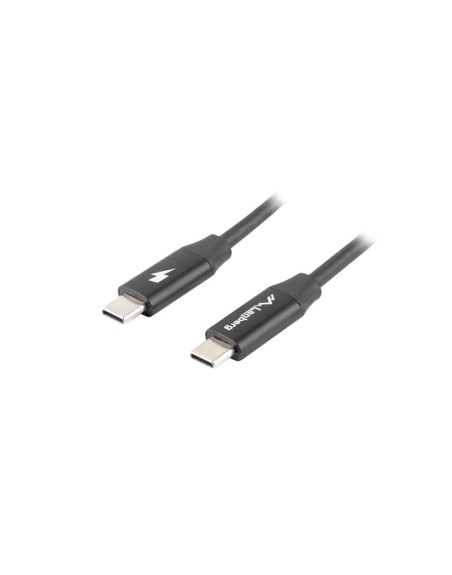 Cable usb lanberg 2.0 macho - usb tipo c macho quick charge 4.0 1.8m negro