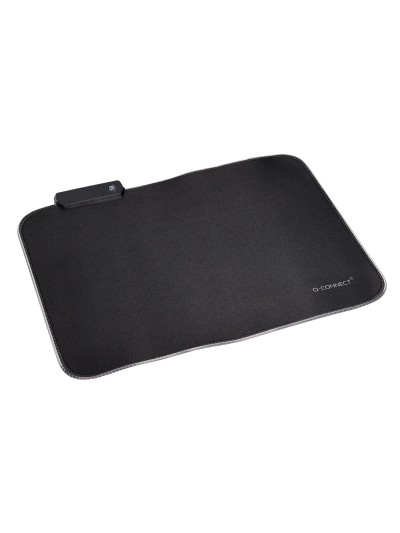 Alfombrilla para raton q-connect gaming iluminacion led conexion usb color negro 350x250x3 mm