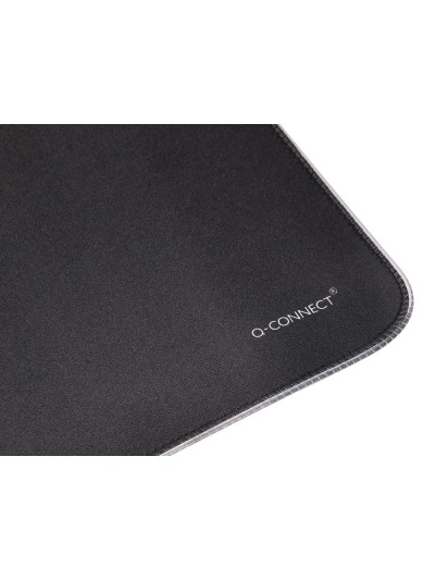 Alfombrilla para raton q-connect gaming iluminacion led conexion usb color negro 350x250x3 mm