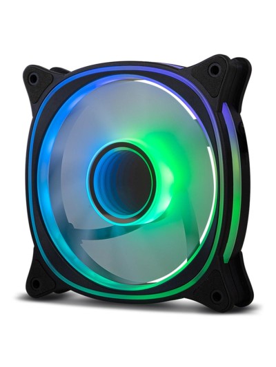 Ventilador caja nox hummer v - fan argb espejo infinito 120mm negro