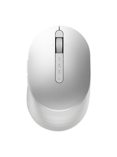 Mouse raton dell ms7421w optico 7 botones 1600ppp wireless inalambrico plateado platino