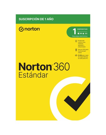 Antivirus norton 360 standard 10gb español 1 usuario 1 dispositivo 1 año caja generic rsp mm gum