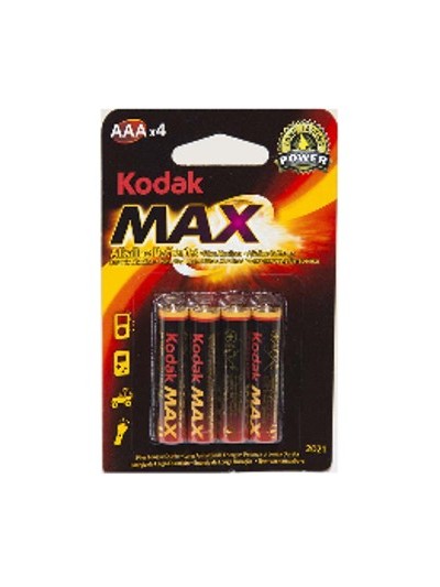 Blister pilas kodak alcalina max aaa lr3 1.5v blister 4 pilas