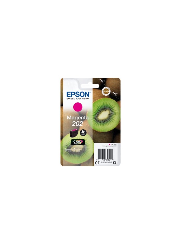 Cartucho tinta epson c13t02f34010 singlepack magenta 202 claria premium ink xp - 6000 - xp - 6005 - kiwi Cartucho tinta epson c13t02f34010 singlepack magenta 202 claria premium ink xp - 6000 - xp - 6005 - kiwi