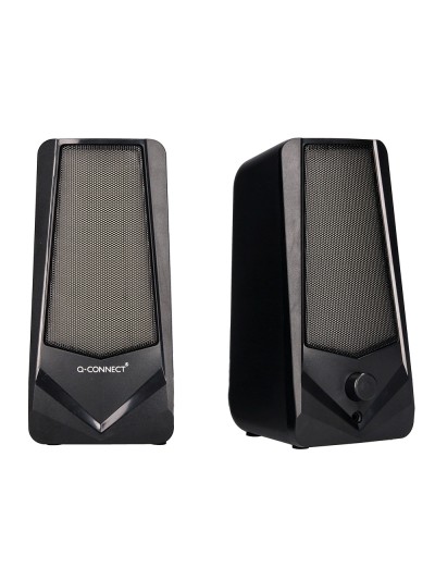 Altavoces q-connect gaming blu etooth con iluminación rgb potencia maxima 2x3w control de volumen color negro