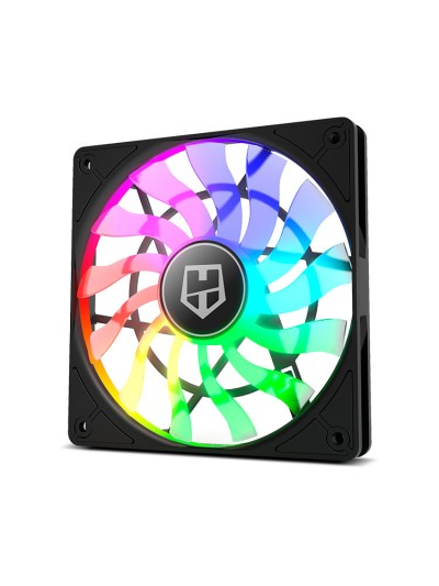 Ventilador caja nox hummer slim 120mm negro argb