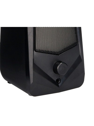 Altavoces q-connect gaming blu etooth con iluminación rgb potencia maxima 2x3w control de volumen color negro