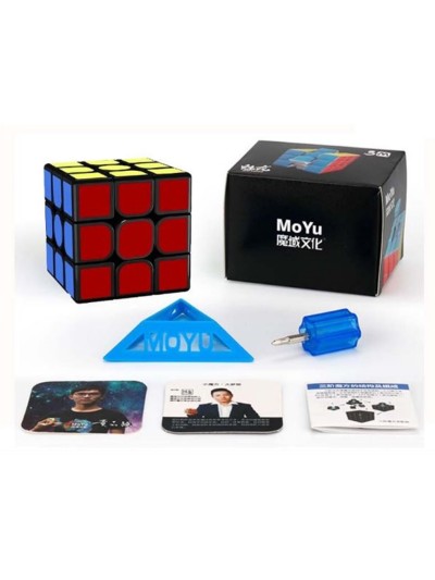 Cubo de rubik moyu meilong 3x3 magnetico negro