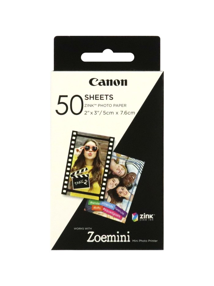 Papel fotografico canon zp - 2030 50 hojas zink para zoemini Papel fotografico canon zp - 2030 50 hojas zink para zoemini