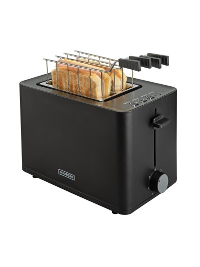 Tostadora bourgini con accesorios sandwich color negro 140402