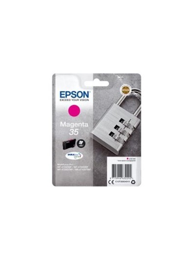 Cartucho tinta epson c13t35834010 magenta durabrite ultra ink 35 - 650 paginas - candado