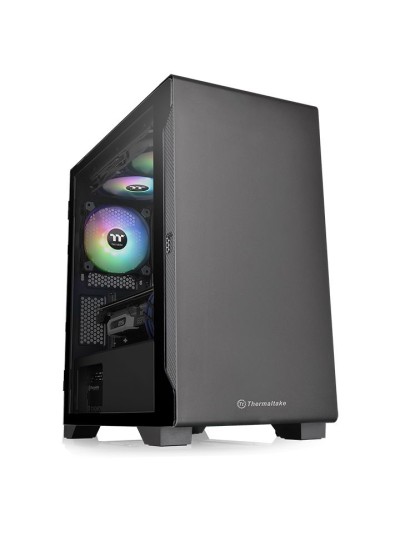 Torre micro atx thermaltake s100 tg - ven 120mm incluido - cristal templado - negro